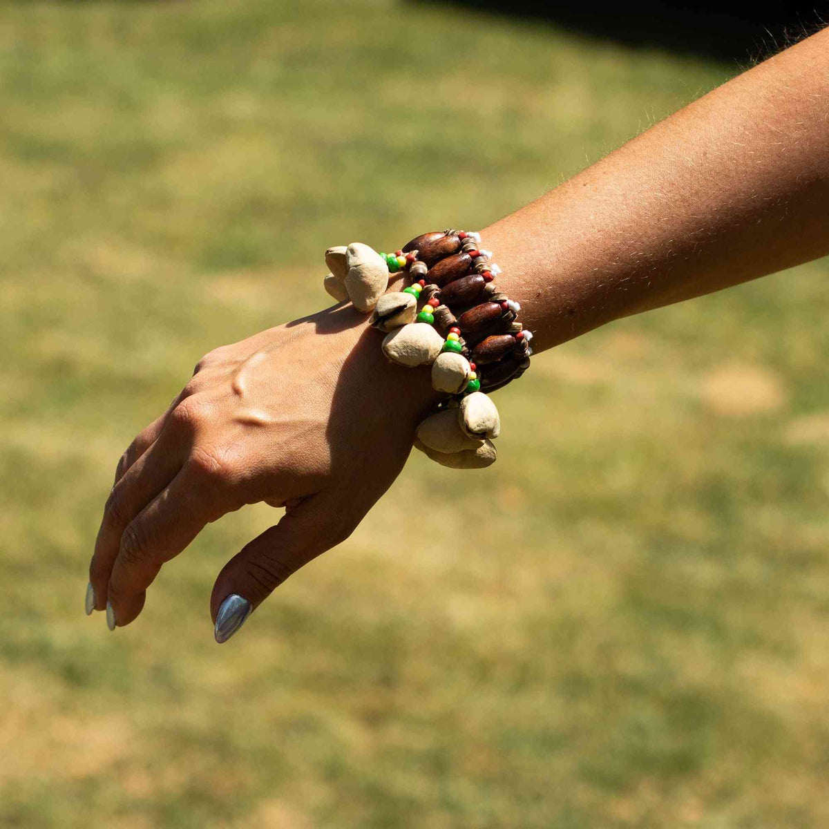 Kenari Shell Hand Shaker - Pulsera Sonajero (15 piezas)
