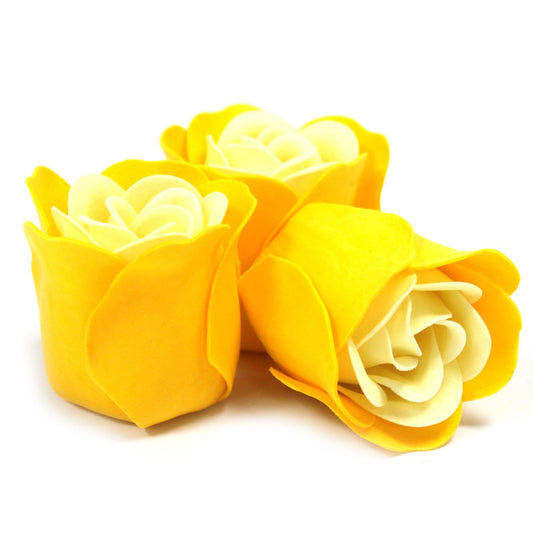 Set 3 Rosas de Jabón Primavera · Caja Corazón