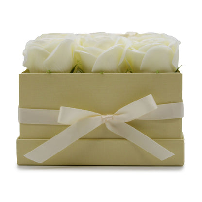 Caja de Regalo - Rosas de Jabón · 9 ud Crema