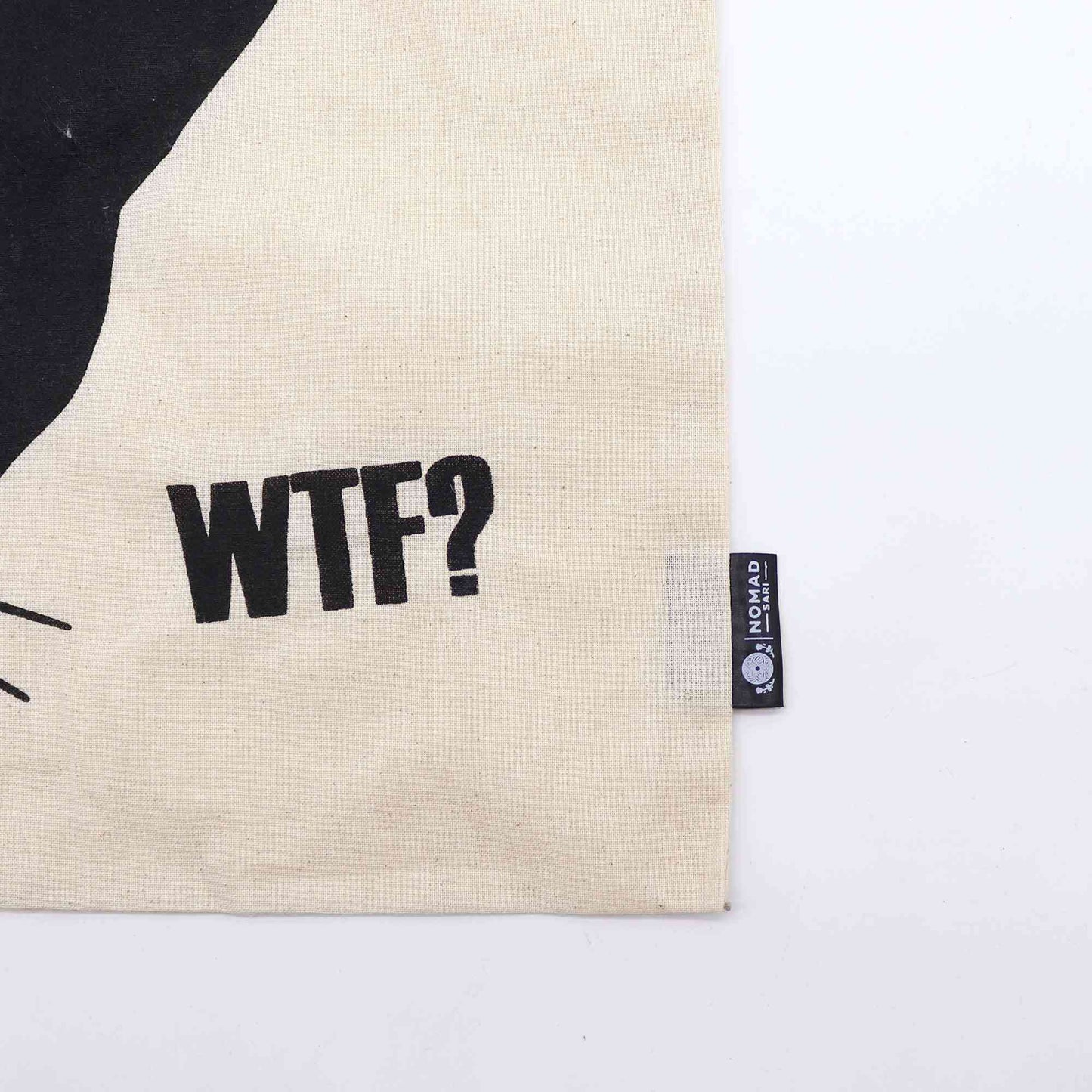 Bolso Básico Icónico - Gato Negro - (40x36 cm) - Algodón Natural 4 oz