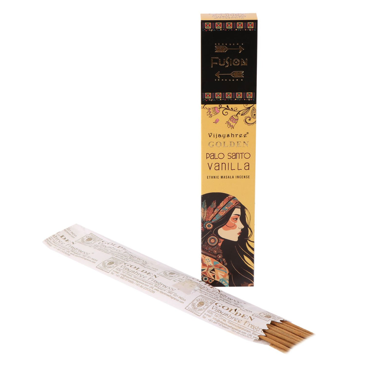 15g Palo Santo Dorado y Vainilla - Varillas de Incienso de Palo Santo