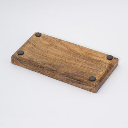 Bandeja doble 20x10x2.5cm - Diseño seta Granate