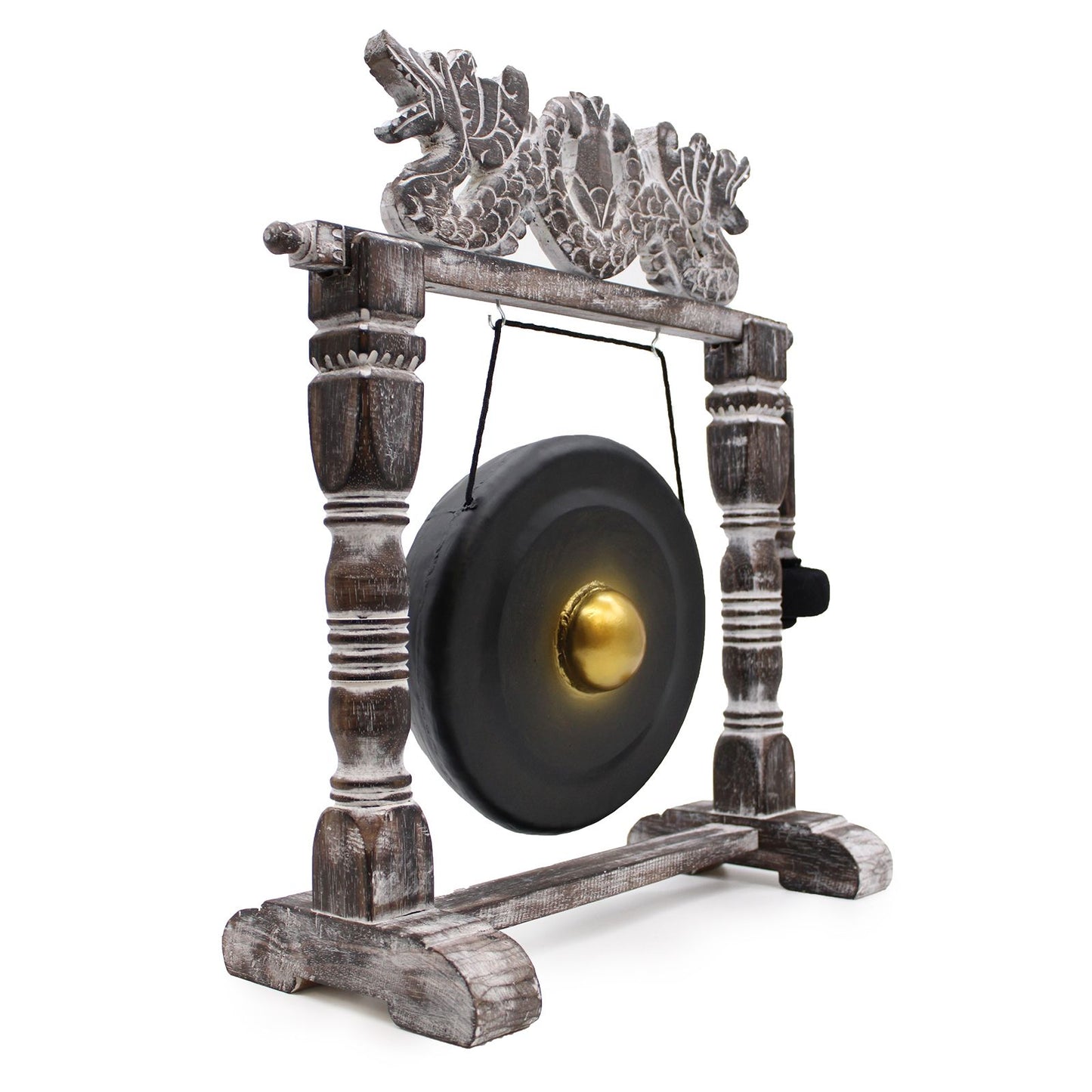 Pequeño Gong de Meditación con Soporte - 25cm - Negro