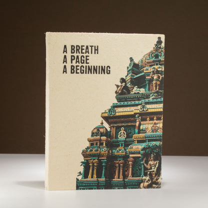 Cuaderno de inspiración Lrg Lokta (21x15cm) - 45 hojas - Un respiro - incluye marcapáginas
