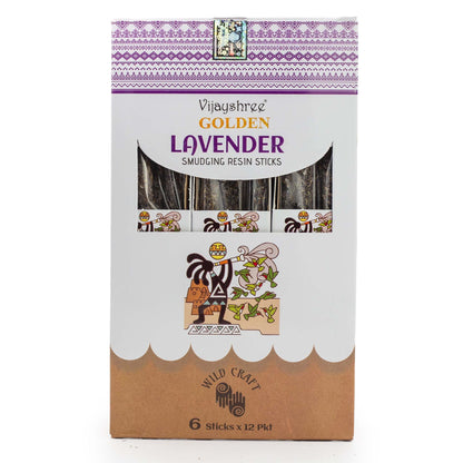 Palitos de resina para sahumar de Lavanda Dorada - 30g