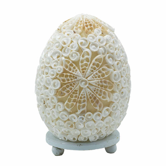 Lámpara Boho de Conchas Marinas - Concha Ovalada  - 15 cm - Lámpara Boho