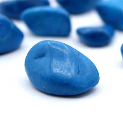 L Tumble Stones - Howlite Azul - Piedras Naturales Irregulares