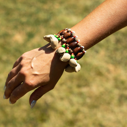 Kenari Shell Hand Shaker - Pulsera Sonajero (15 piezas)