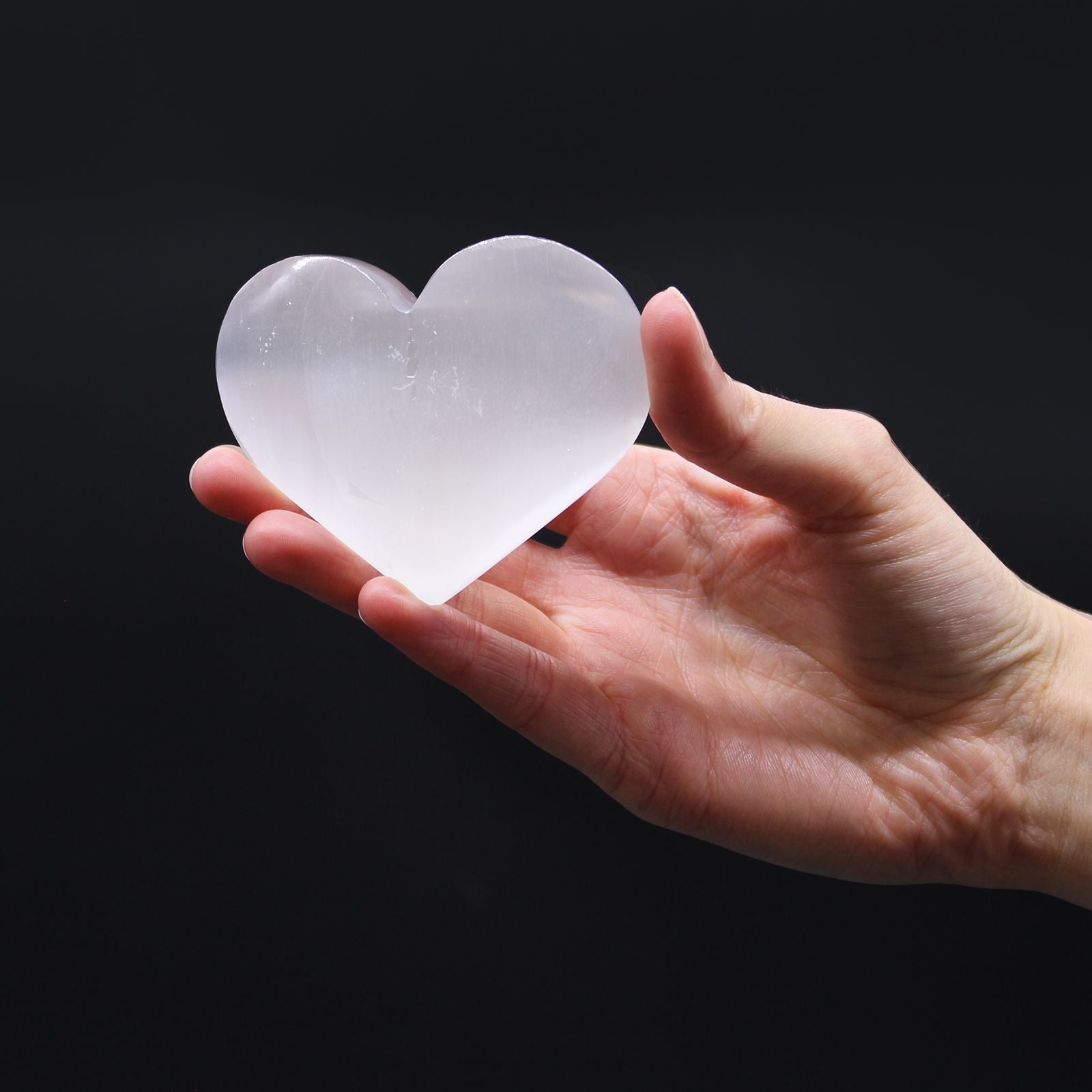Corazón Selenita - 5-6 cm - Varitas de Selenita