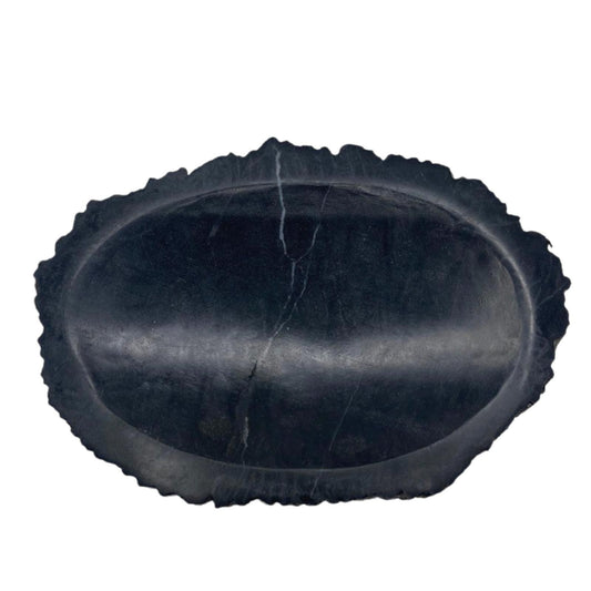 Black Petrified Wood Soap Dish