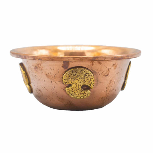 Cuenco Ritual de Cobre con Árbol de la Vida 12x5cm - Cuencos y calderos rituales | El Bazar de Tizar