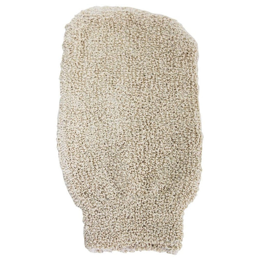 Gant en jute mélangé élastique - Crème
