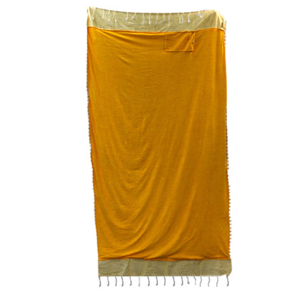 Toalla Pareo de Algodón - 100x180 cm - Sol Amarillo