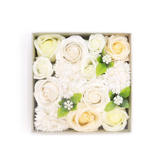 Square Box - Wedding Blessings - White and Ivory