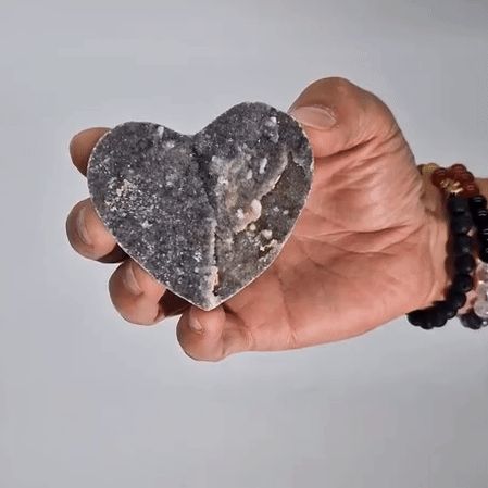 Corazones Grandes de Calcita (aprox 6,5-8,5 cm) - Piedras Geodes de Calcita