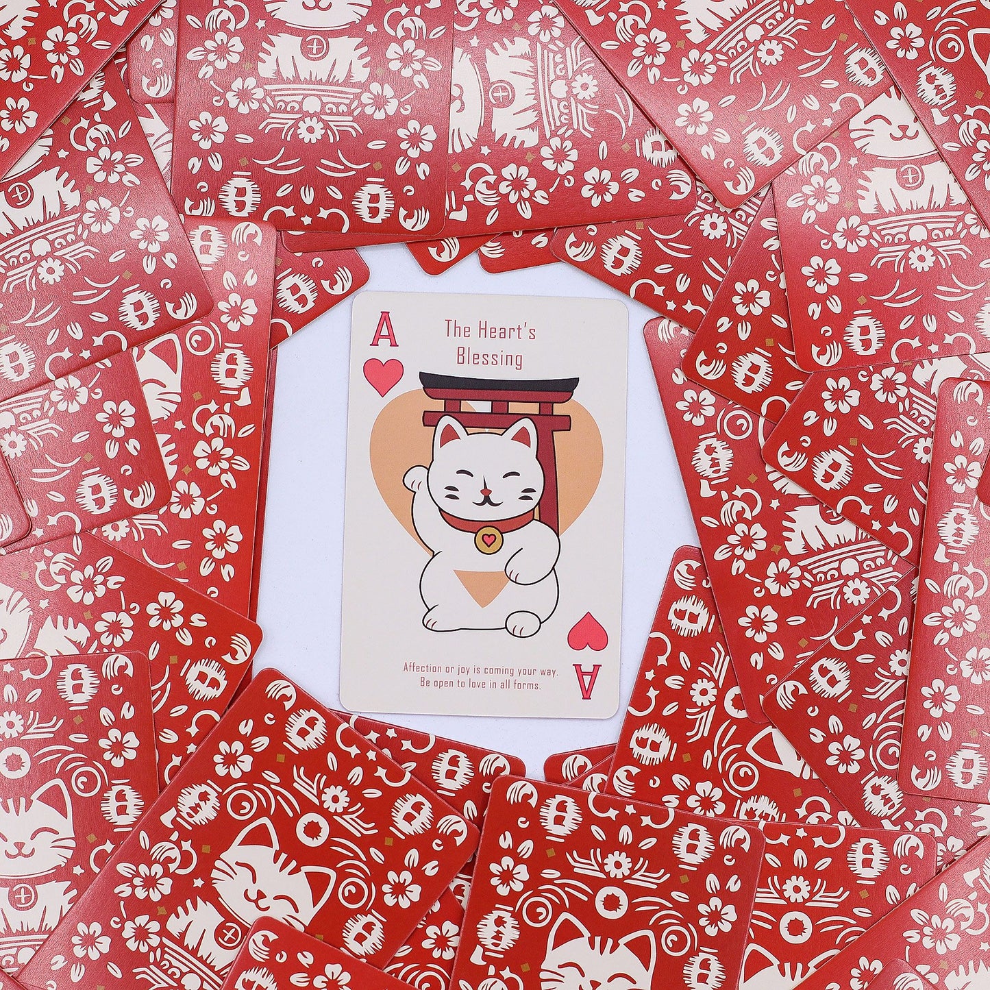 Gatos de la Fortuna Cartas de Juego y de Oráculo - Baraja Maneki Neko - Revenda de Cartas de Jogo & Oráculo Para a Sua Loja