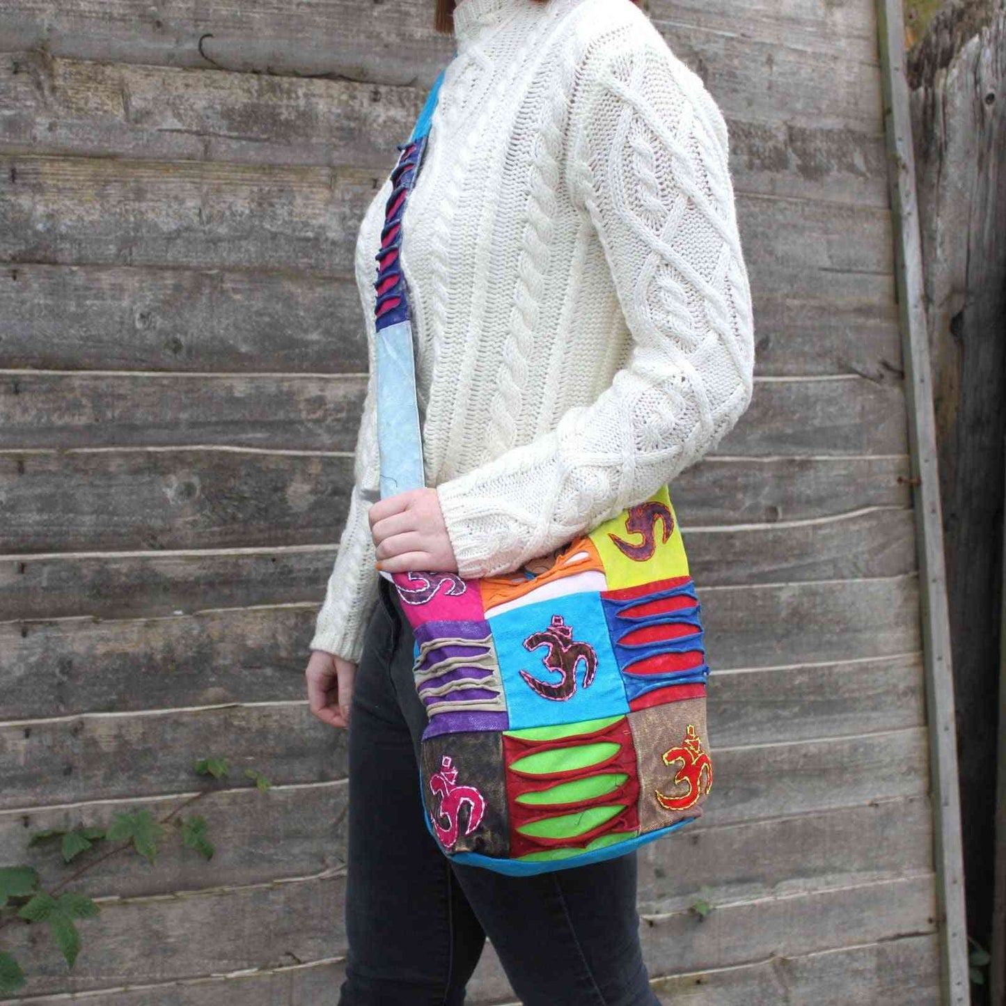 Bolso Étnico Estilo Hippie - Arena / paz