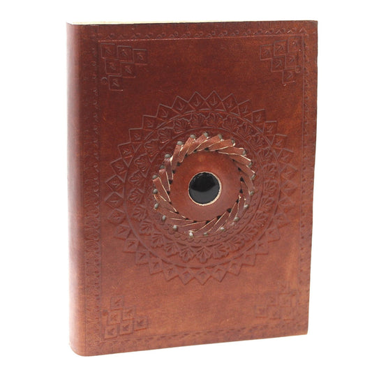 Black Onyx Leather Notebook