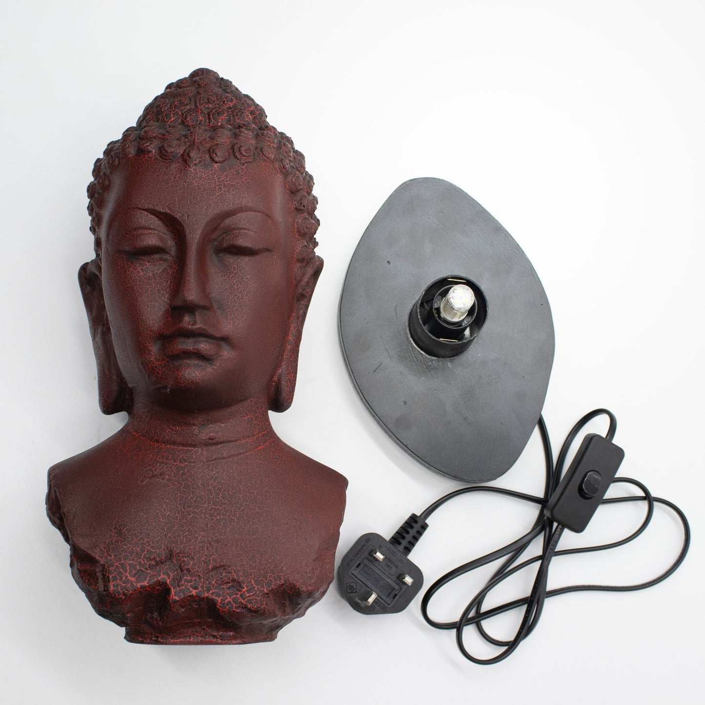 Lámpara de busto de Buda Molton Lava - base oval