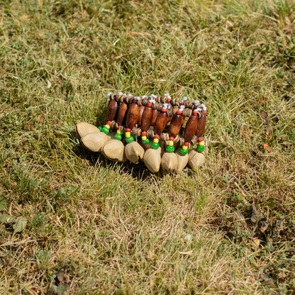Kenari Shell Hand Shaker - Pulsera Sonajero (15 piezas)