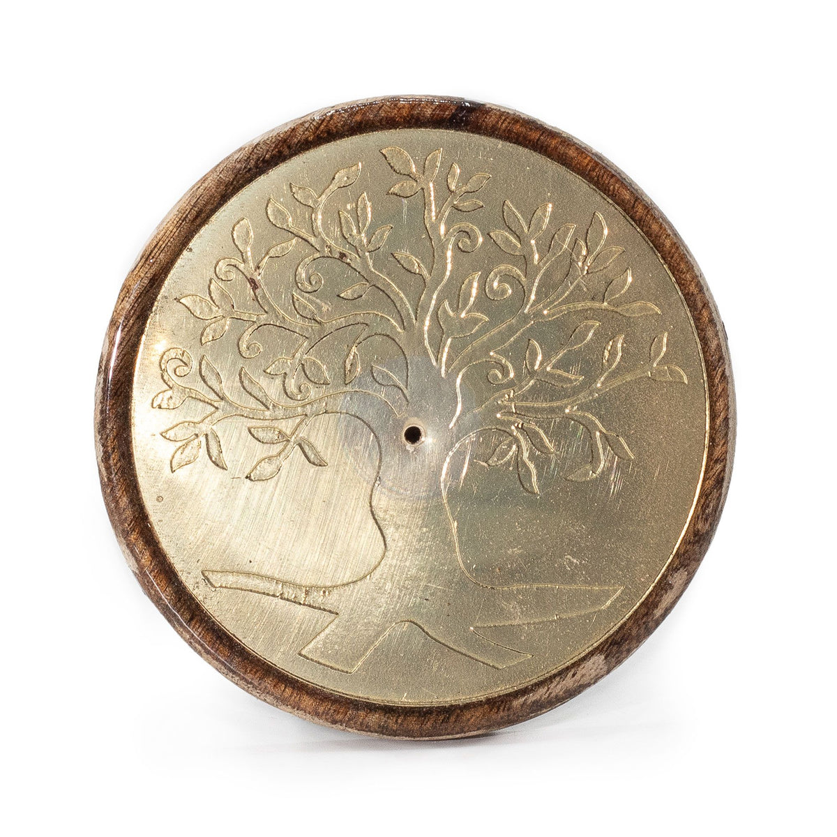 Oro sobre madera de mango - Árbol de la vida - Soporte de Incienso