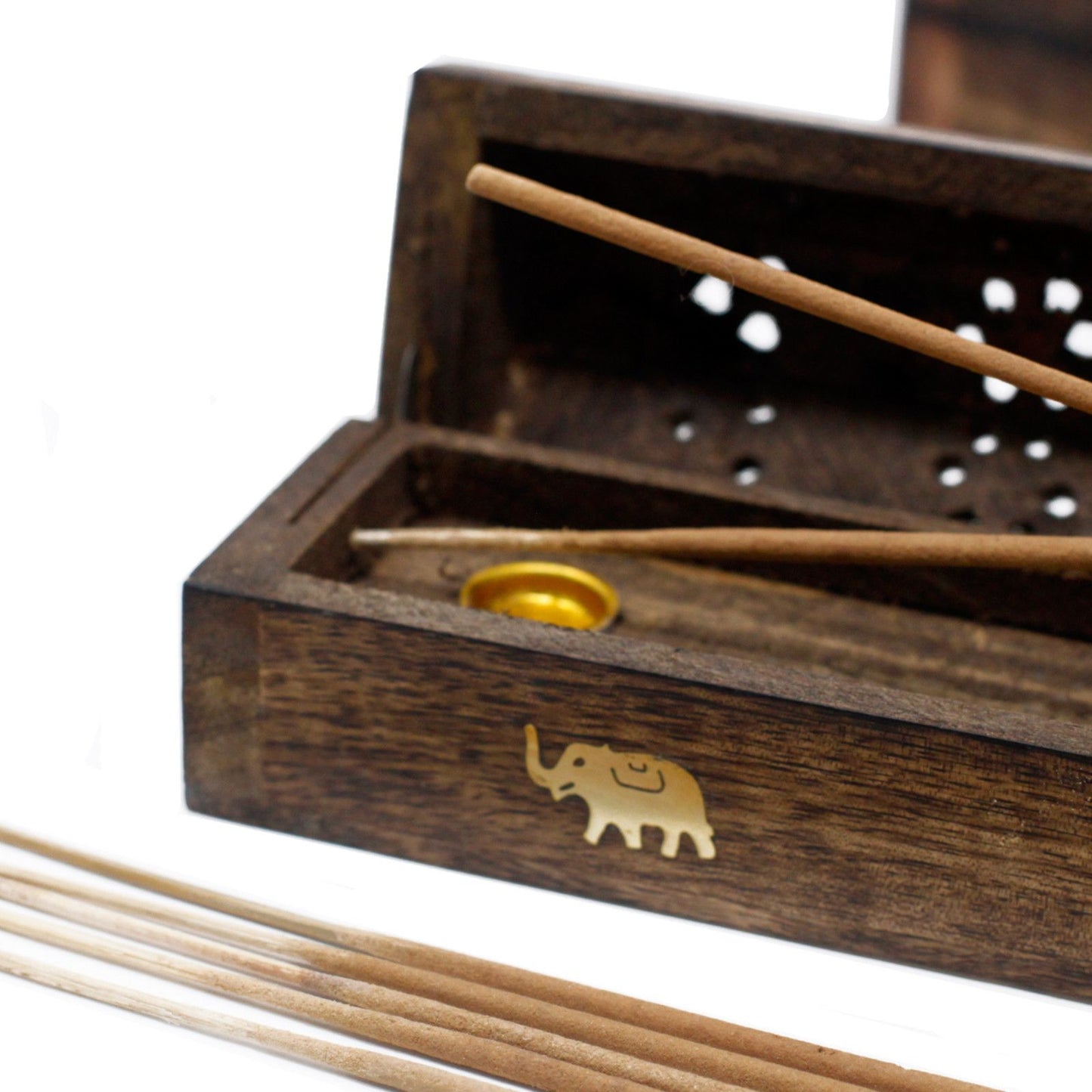 Smoke Boxes Natural Mango Wood - Soporte de Incienso