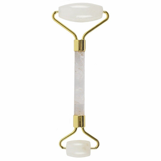 Rodillo Facial de Cristal de Roca – Cuarzo Puro