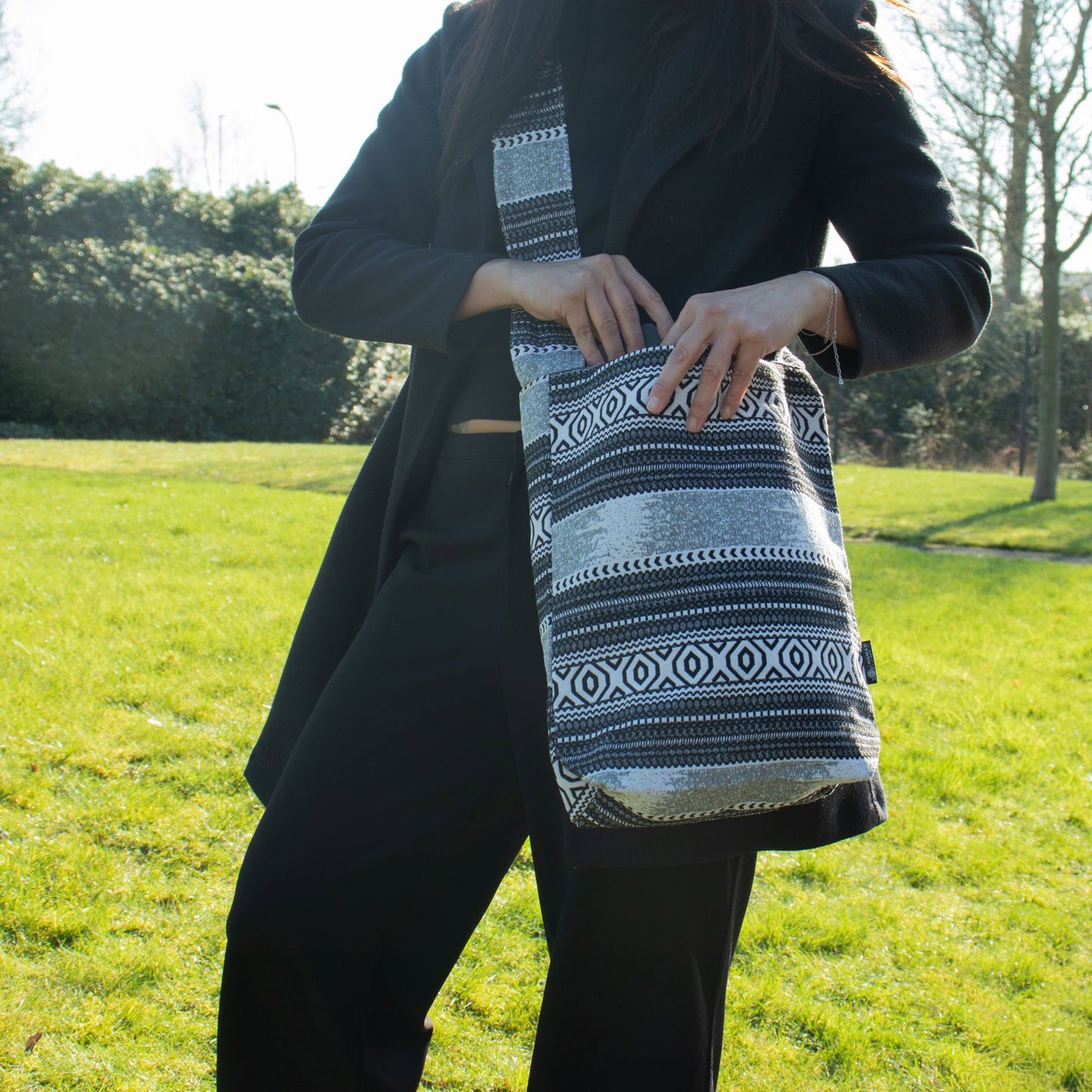 Bolsos Jacquard Naturales – Caravana Urbana – Bolso Tote Nómada