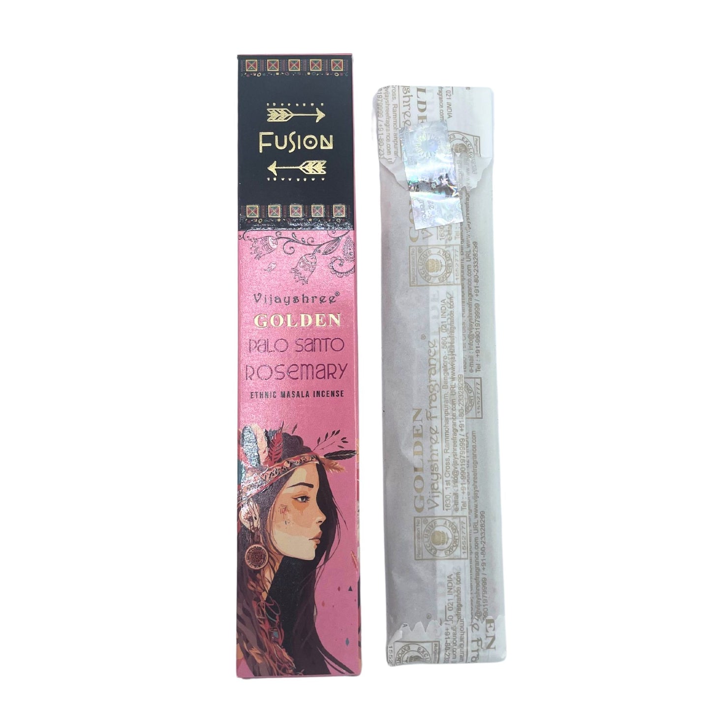 15g Palo Santo de Oro y Romero - Varillas de Incienso de Palo Santo