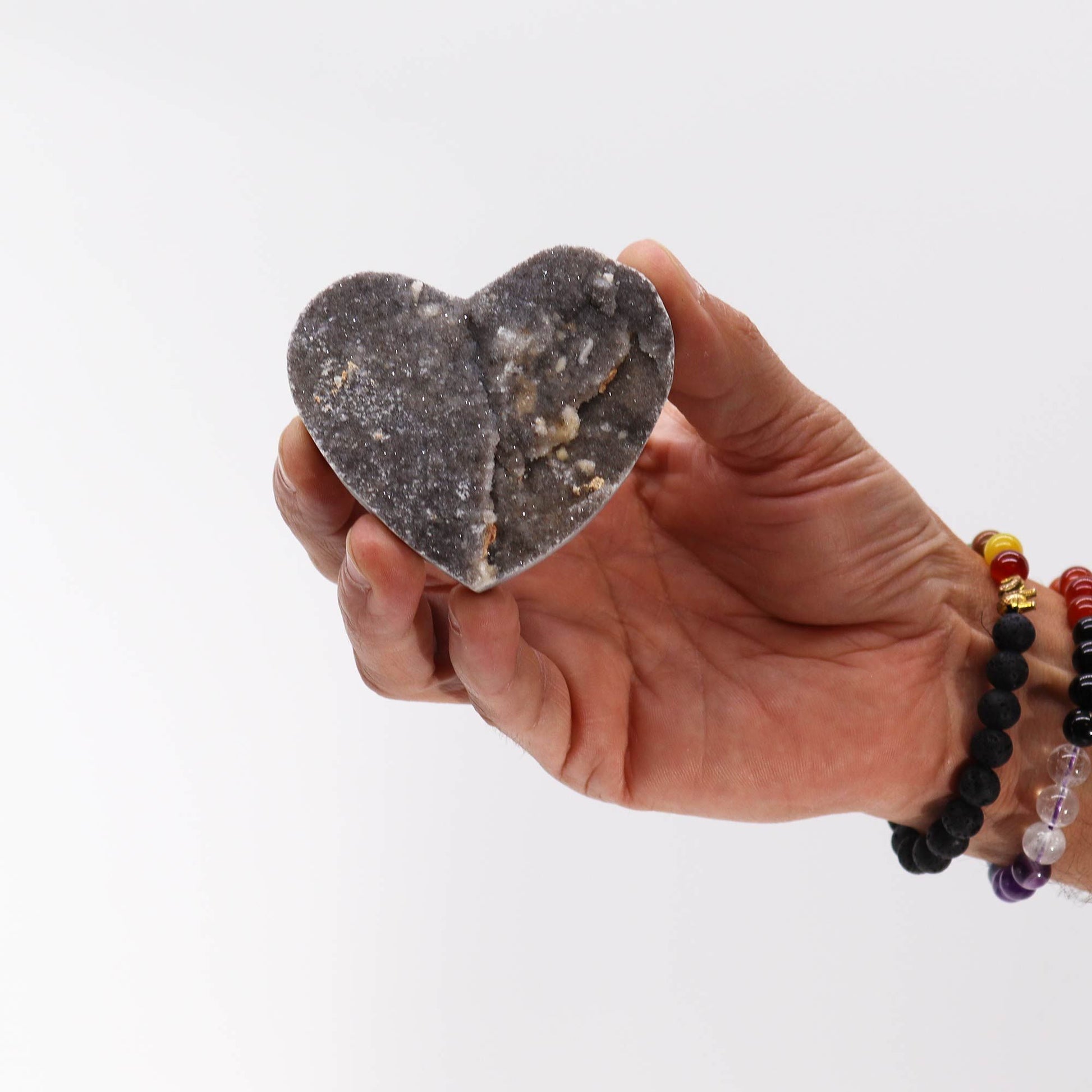 Corazones Grandes de Calcita (aprox 6,5-8,5 cm) - Piedras Geodes de Calcita