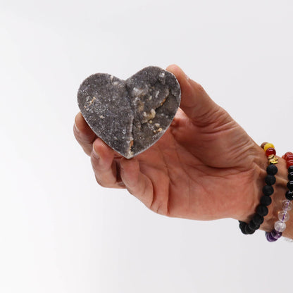 Corazones Grandes de Calcita (aprox 6,5-8,5 cm) - Piedras Geodes de Calcita