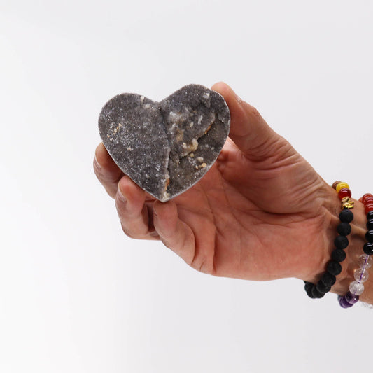 Corazones Grandes de Calcita (aprox 6,5-8,5 cm) - Piedras Geodes de Calcita