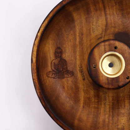 Disco porta incienso para conos y varillas - Buda - Soporte de Incienso