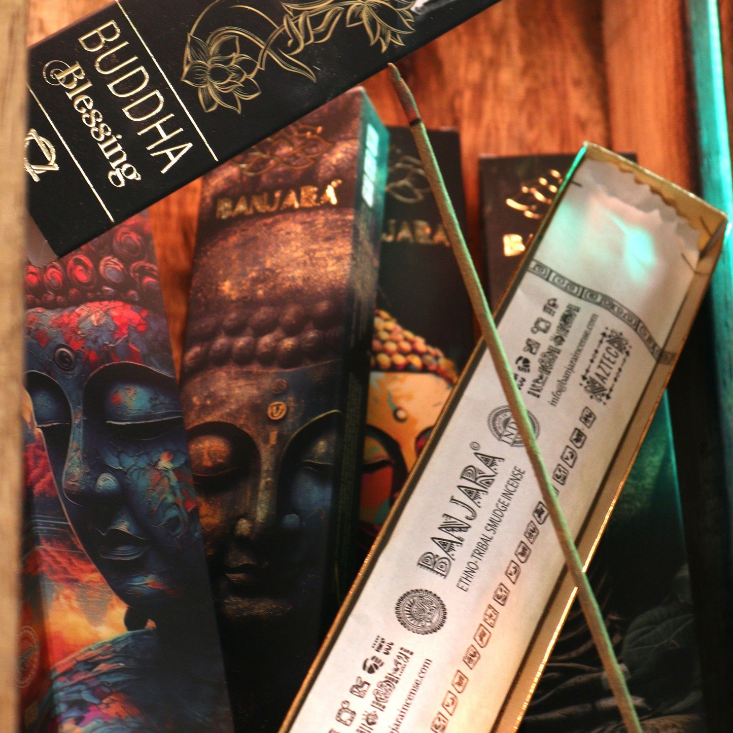 Incienso Banjara Buddha – Set de regalo en caja (6 surtidos)