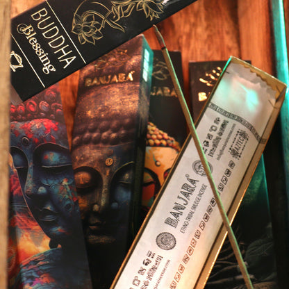 Incienso Banjara Buddha – Set de regalo en caja (6 surtidos)