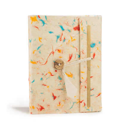 Cuaderno de algodón de colores surtidos Med Lokta Lrg (15x12cm) - 45 hojas