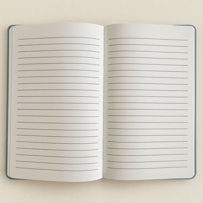 Cuaderno de terciopelo azul oscuro - 80 páginas - Mantente salvaje, hijo de la luna