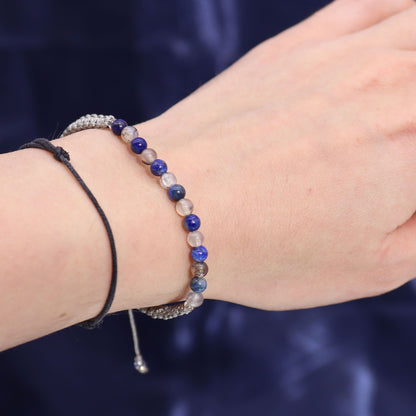 Vela de Cristal del Zodiaco con Pulsera de Piedras Preciosas - Tauro