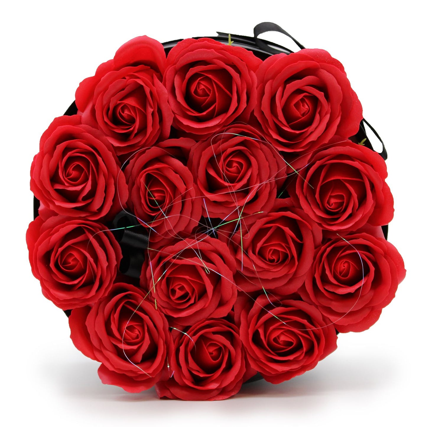 Caja de Regalo - Rosas de Jabón · 14 ud Rojo Redonda