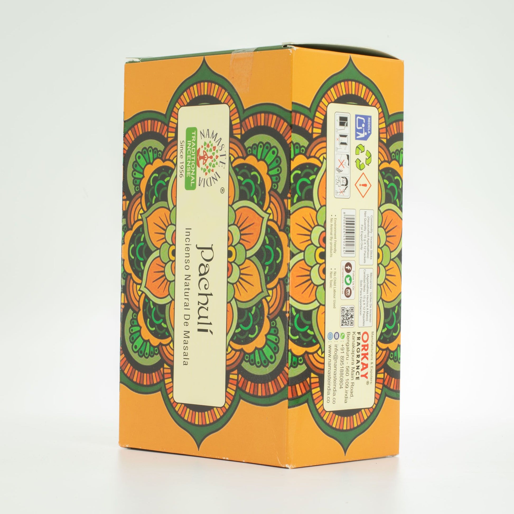 Namaste Mandala Masala Incienso - Pachulí - Incienso Namaste Mandala Masala