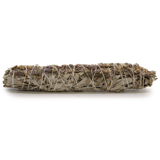 Atado de Hierba - Salvia Blanca y Lavanda 22.5cm - Atados de Smudge – Envuelto individualmente
