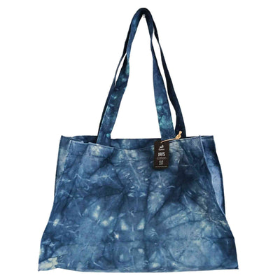 Sac à Main - Effet Délavé Bleu Mer Profonde