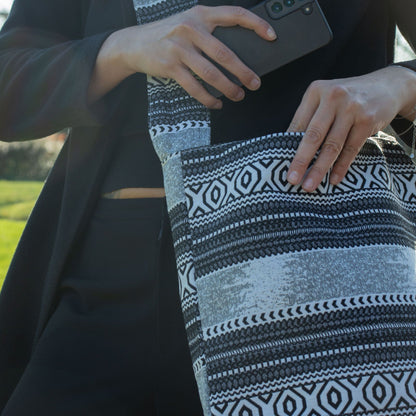 Bolsos Jacquard Naturales – Caravana Urbana – Bolso Tote Nómada