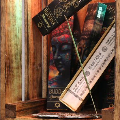 Incienso Banjara Buddha – Set de regalo en caja (6 surtidos)