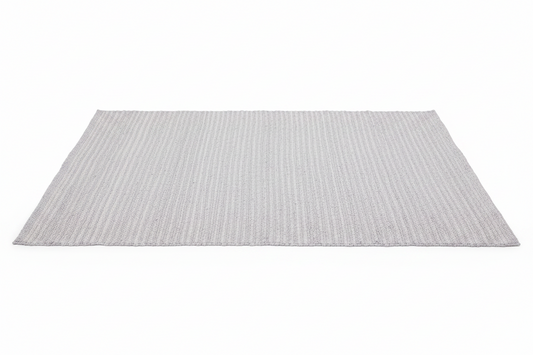 Alfombra India mediana de algodón tejida a mano - 90x150cm - Gris - Tapetes Indios de Algodón, alfombra