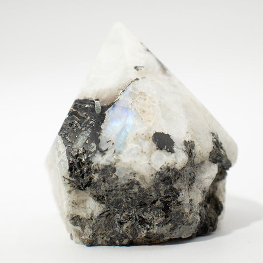 Puntas pulidas de piedra preciosa - Moonstone arcoíris (aproximadamente 5-6 piezas)