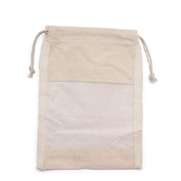 Pochette en coton pour fenêtre moyenne - 21x15cm