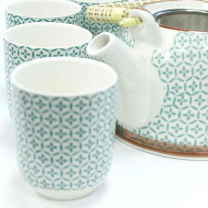 Set de tetera - Mosaico verde