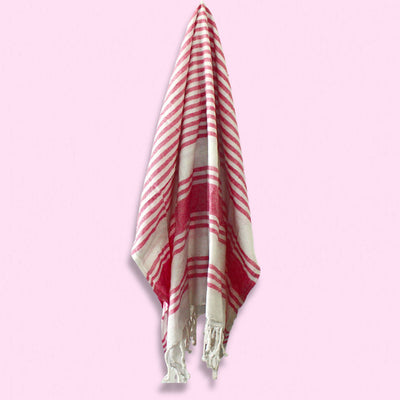 Serviette de spa Hammam - Rose crépuscule - 90x170cm