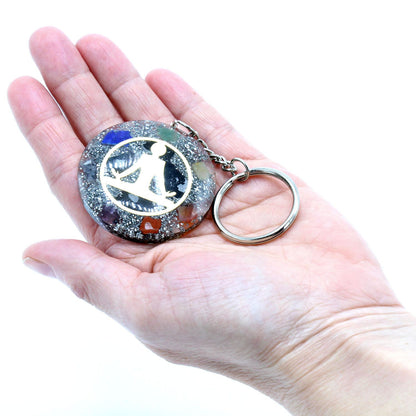 Llavero de poder de orgonita - Buddha 7 Chakras - Llaveros de Orgonita, 7 chakras